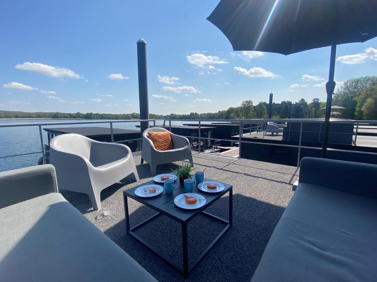 Houseboats Mookerplas Met Dakterras Middelaar エクステリア 写真